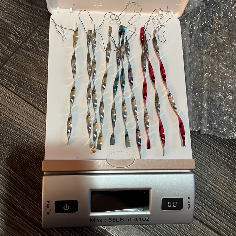 Vintage icicle ornaments